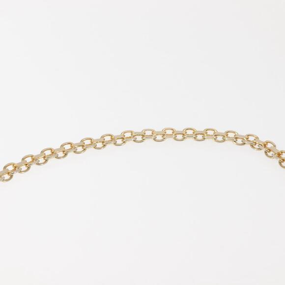 GUCCI Chain Shoulder Bag Leather Black Gold Auth BA6290 - Picture 8 of 16